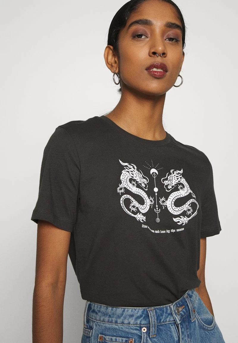 Even&Odd HATTIE MIRRORED DRAGONS TEE - T-Shirt Print - 801 - Anthracite 6 Even&Odd HATTIE MIRRORED DRAGONS TEE - T-Shirt Print - 801 - Anthracite – Bild 6