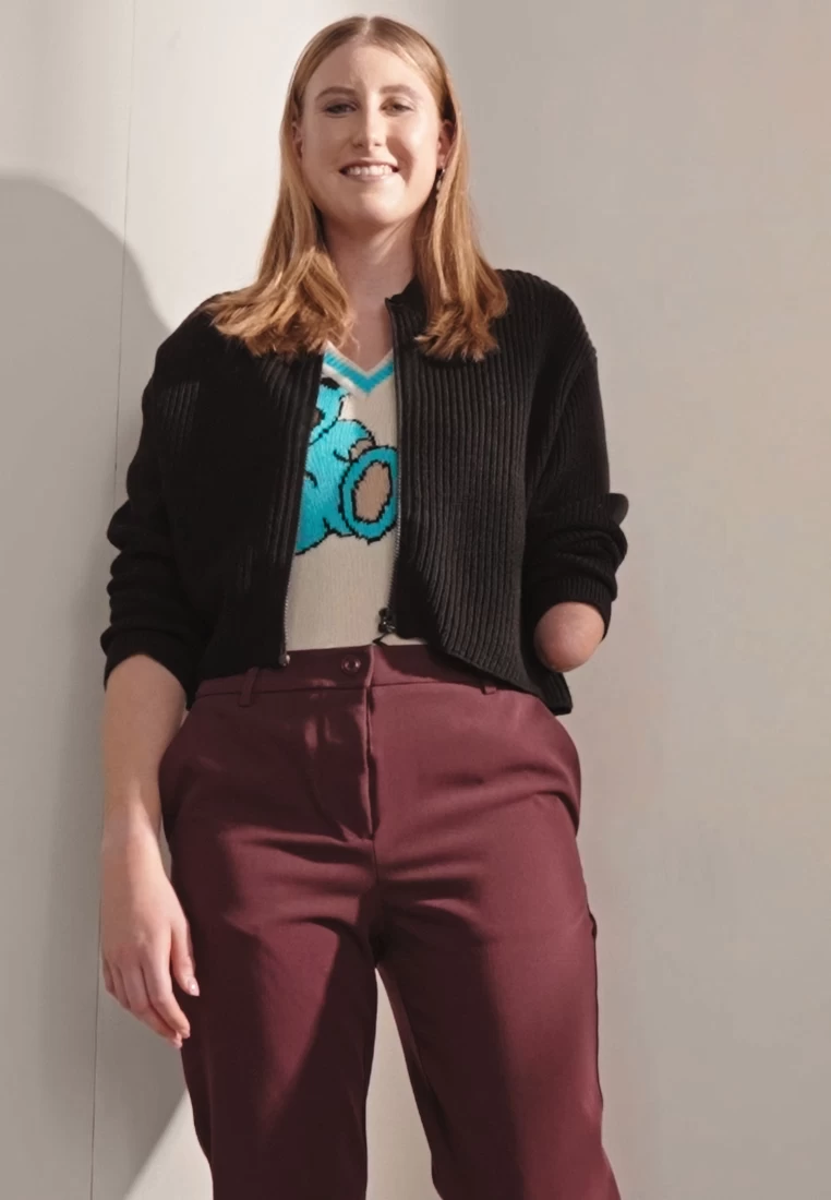 Even&Odd Stoffhose - Purple 2 Even&Odd Stoffhose - Purple – Bild 2