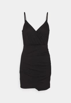 Even&Odd STRAPPY WARP MINI BODYCON PUNTO DRESS - Etuikleid - Black -Even&Odd 1aeeda312fb442ac8b5f0195c9f35d52