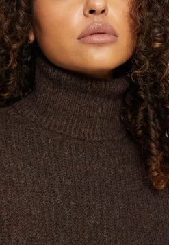 Even&Odd Strickkleid - Dark Brown -Even&Odd 23bbf19227f14f91a251f2dcade80cd9