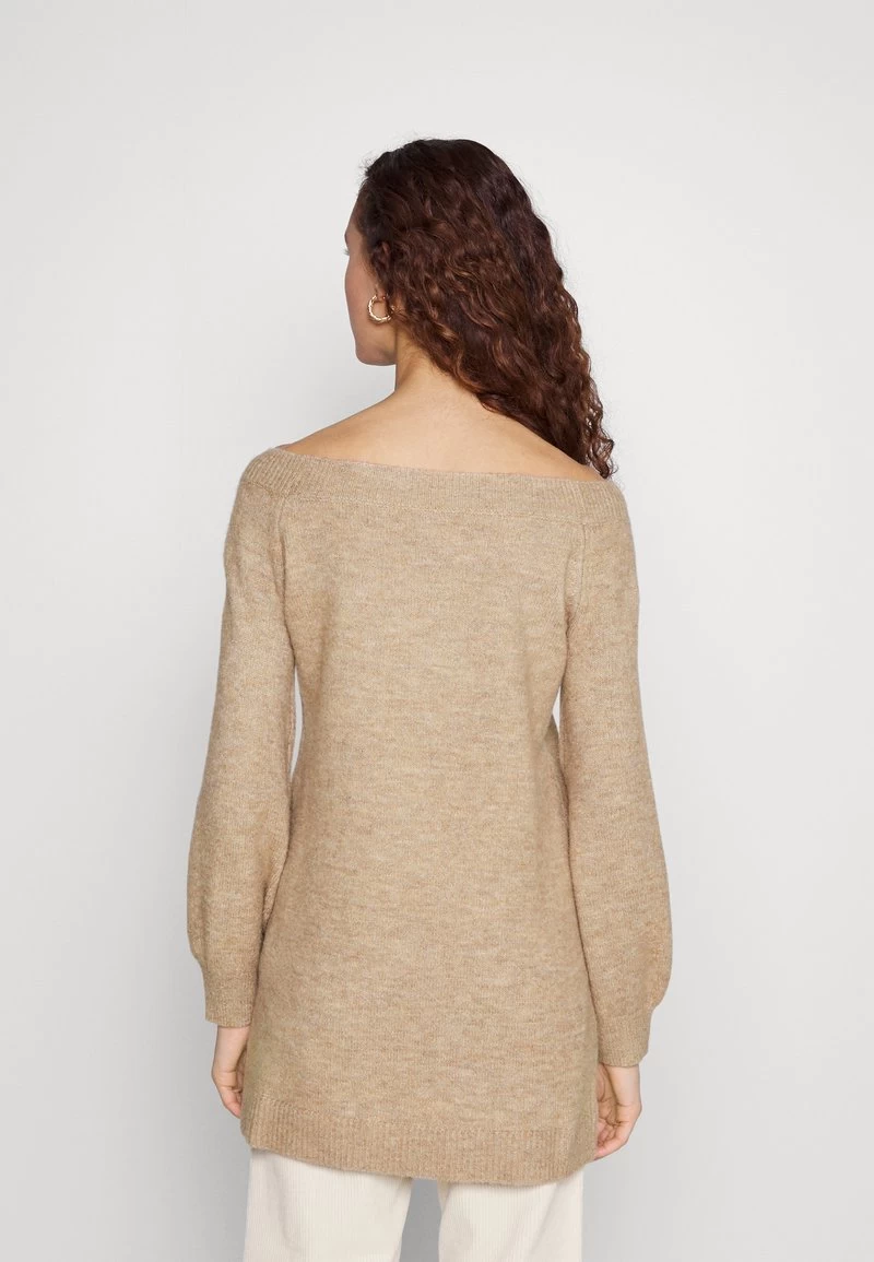 Even&Odd SCHULTERFREI MINI STRICKKLEID - Strickkleid - Camel 3 Even&Odd SCHULTERFREI MINI STRICKKLEID - Strickkleid - Camel – Bild 3