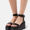 Even&Odd Plateausandalette - Black