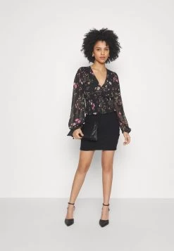 2 PACK - Bleistiftrock - Black/khaki