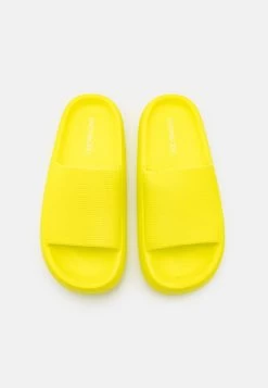 Even&Odd Pantolette Flach - Yellow/green -Even&Odd 3831256b6e1e4d09bc488013034f6a07