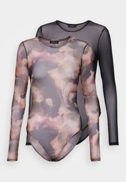 Even&Odd 2in1 - T-Shirt Print - Black/multi-coloured -Even&Odd 4083aec608a441f0bbcb3fe71ae63dfe