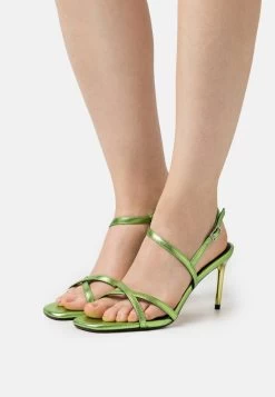 Even&Odd LEATHER - High Heel Sandalette - Green