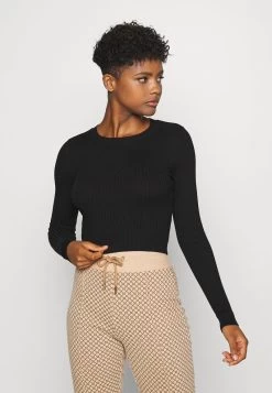 Even&Odd 2 PACK - Strickpullover - Black/sand -Even&Odd 4e2af4b278eb498cbfc21789575b42ec