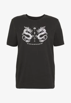 Even&Odd HATTIE MIRRORED DRAGONS TEE - T-Shirt Print - 801 - Anthracite 10 Even&Odd HATTIE MIRRORED DRAGONS TEE - T-Shirt Print - 801 - Anthracite -Even&Odd 54594f3f1a68411f91b995c2d9de91ce