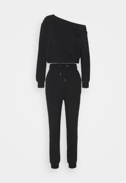 Even&Odd Off Shoulder&Jogger Set - Sweatshirt - Black -Even&Odd 55a455470d0742fbb92bb2b728127aa2 1