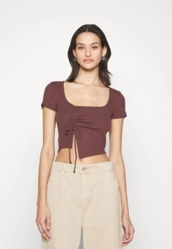 Even&Odd T-Shirt Print - Brown -Even&Odd 5ae556560afa4197970ca7c5c1adde76