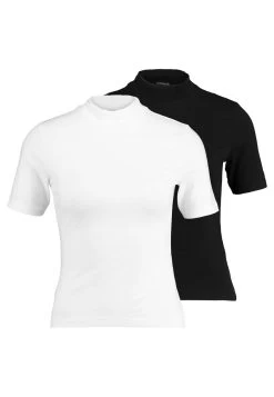 2ER PACK - T-Shirt Print - White/black