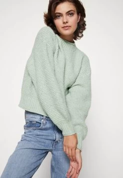 Even&Odd MOSS STITCH JUMPER - Strickpullover - Light Green -Even&Odd 7adb92da10114621b25cf389a68fa0bd
