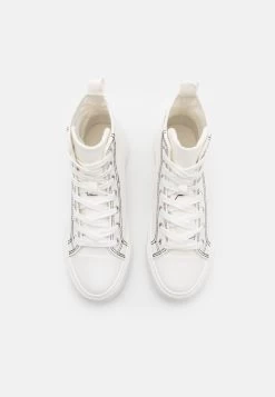 Even&Odd LOVE - Sneaker High - White/black -Even&Odd 89d41d1d0d1d4c418e691b1dfc2f8107
