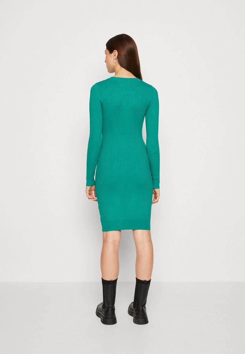 Even&Odd CREW AUSSCHNITT RIPP BASIC BODYCON MINI STRICKKLEID - Etuikleid - Green 3 Even&Odd CREW AUSSCHNITT RIPP BASIC BODYCON MINI STRICKKLEID - Etuikleid - Green – Bild 3