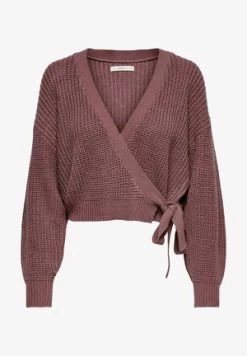 CURVY WRAP CARDIGAN - Strickjacke - Dark Red 11 CURVY WRAP CARDIGAN - Strickjacke - Dark Red -Even&Odd a4b09ed2466f42ea9338cd35038f47f8