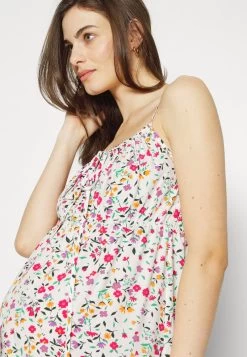 WOVEN_MAMA_MIDI SUMMER DRESS - Jerseykleid - White/yellow -Even&Odd b7cab196370943d2be857c48b882402a