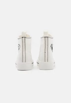 Even&Odd LOVE - Sneaker High - White/black -Even&Odd b9ab55472f2a41608a1010820da97914