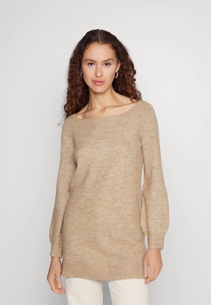 Even&Odd SCHULTERFREI MINI STRICKKLEID - Strickkleid - Camel 1 Even&Odd SCHULTERFREI MINI STRICKKLEID - Strickkleid - Camel