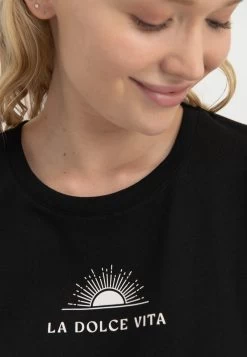 T-Shirt Print - Black -Even&Odd e9208b06d88d4e6383d4db46fe4d01d8