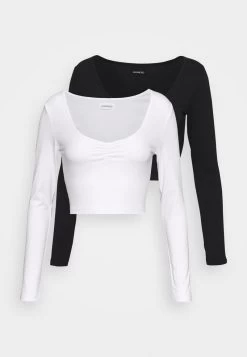2 PACK - Langarmshirt - Black/white 11 2 PACK - Langarmshirt - Black/white -Even&Odd efec7288d70f496f9846e6e4cd2e8e38