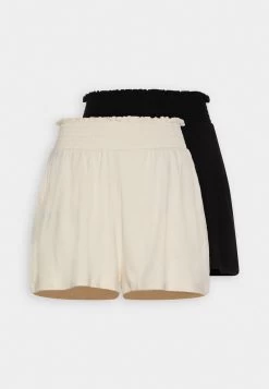 Even&Odd 2 PACK - Shorts - Black/off-white -Even&Odd f5244bbedab94098933c1c3be145ccad